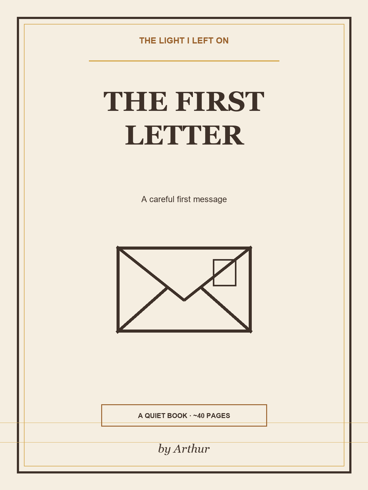Cover of The First Letter